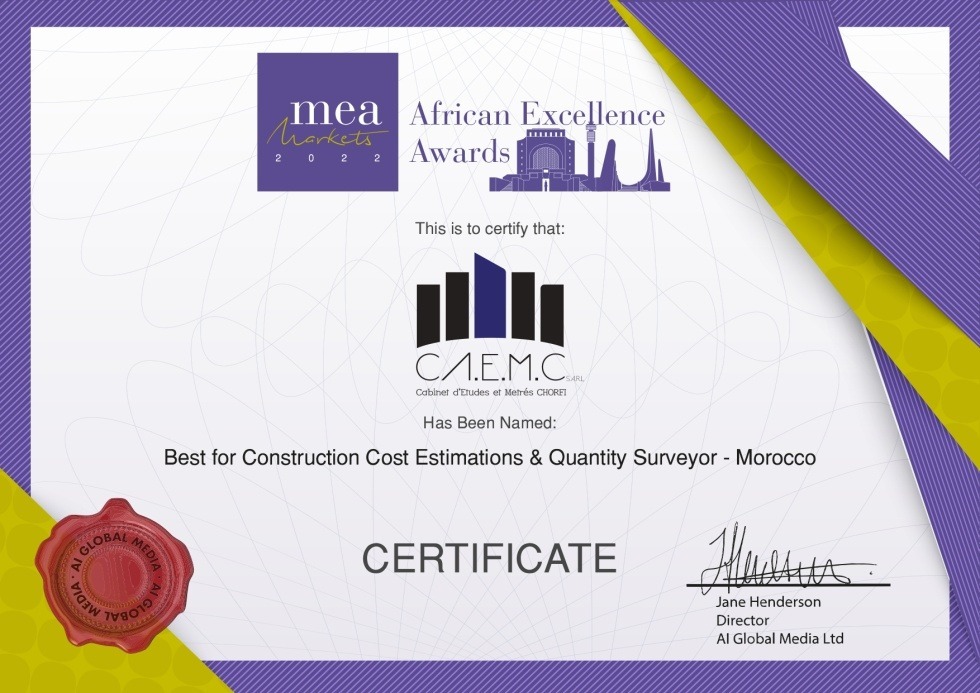 Prix & Certificat