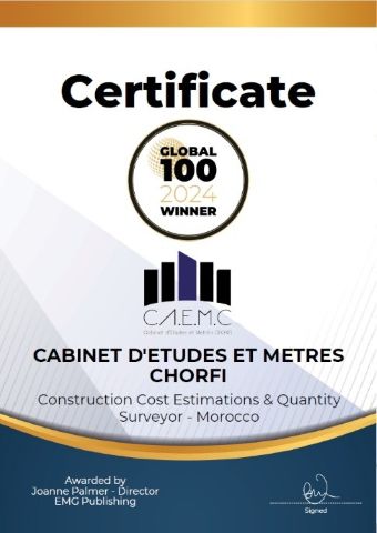 Prix & Certificat